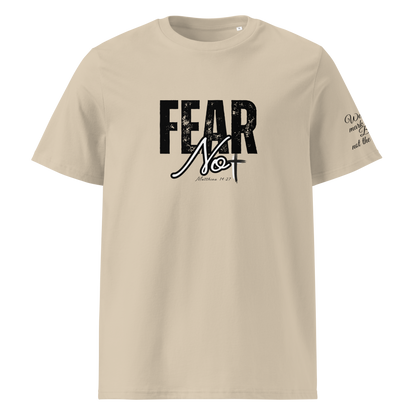 T SHIRT FEAR NOT BEIGE